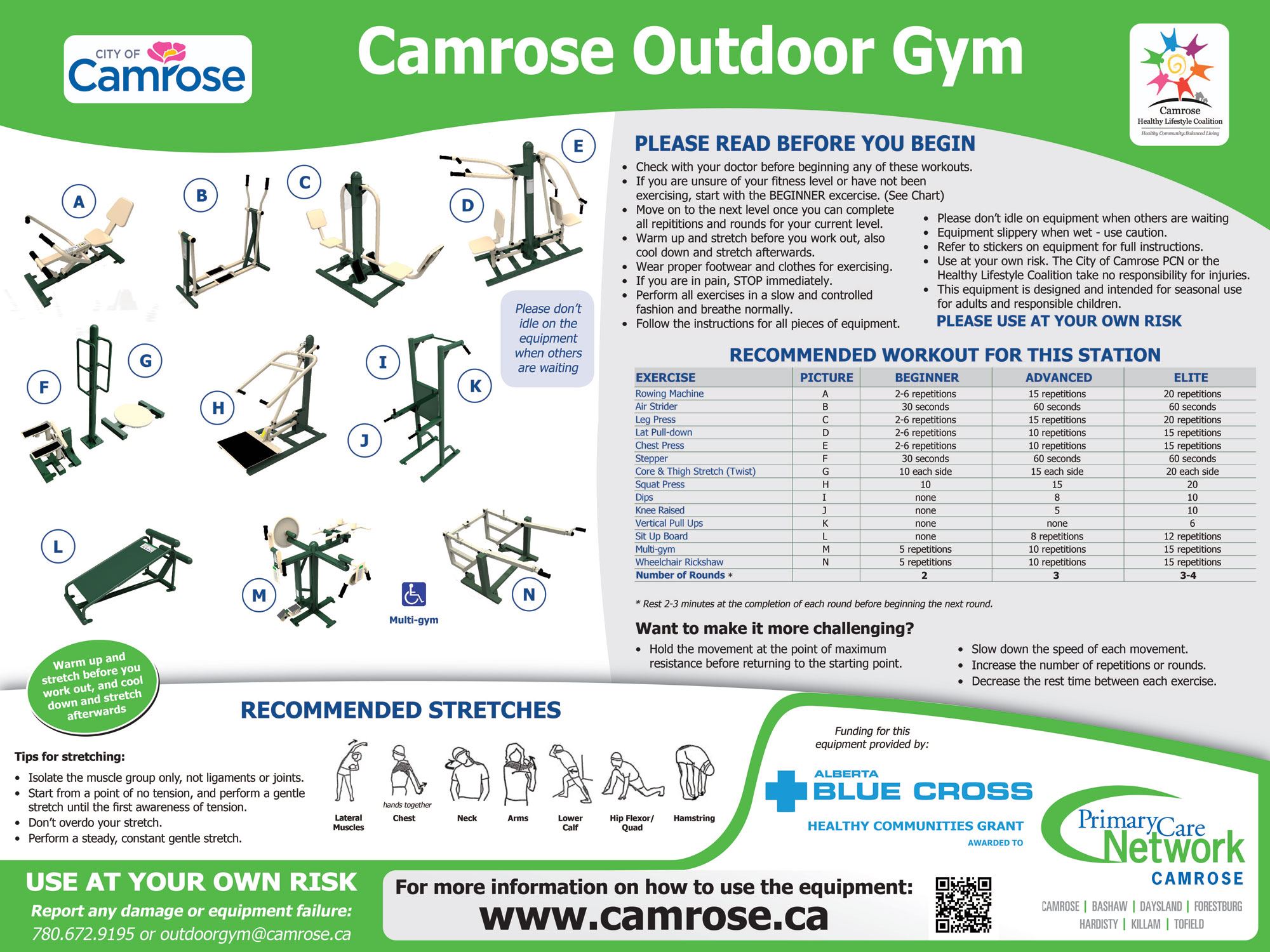 Outdoor gym overview